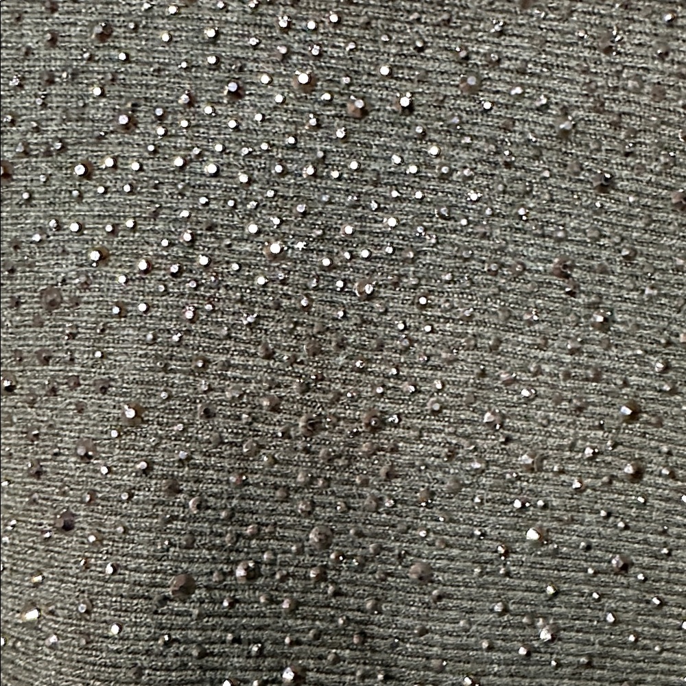 Vila Milano Green Sweater With Rhinestones, Medium, PTP 21 - Picture 4 of 7